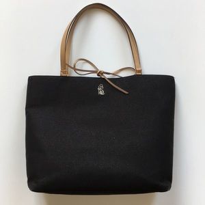 Kate Spade Linen Canvas with Monogram KS Vintage Handbag Tote